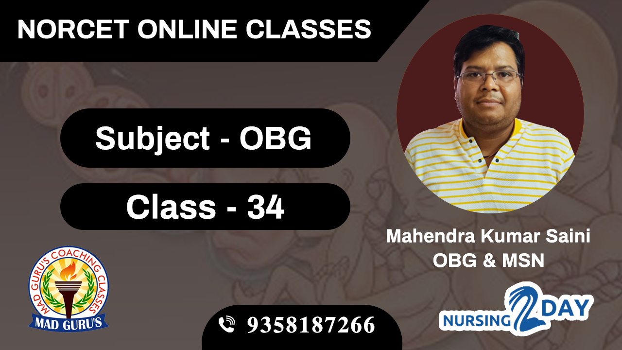 NORCET OBG Class 34